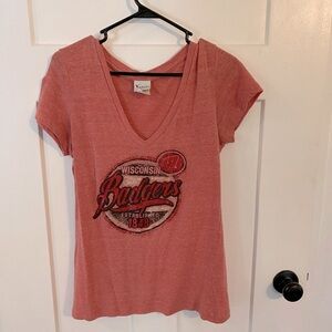 Wisconsin Badgers Women’s VNeck Y2K